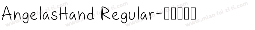 AngelasHand Regular字体转换
